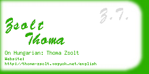 zsolt thoma business card